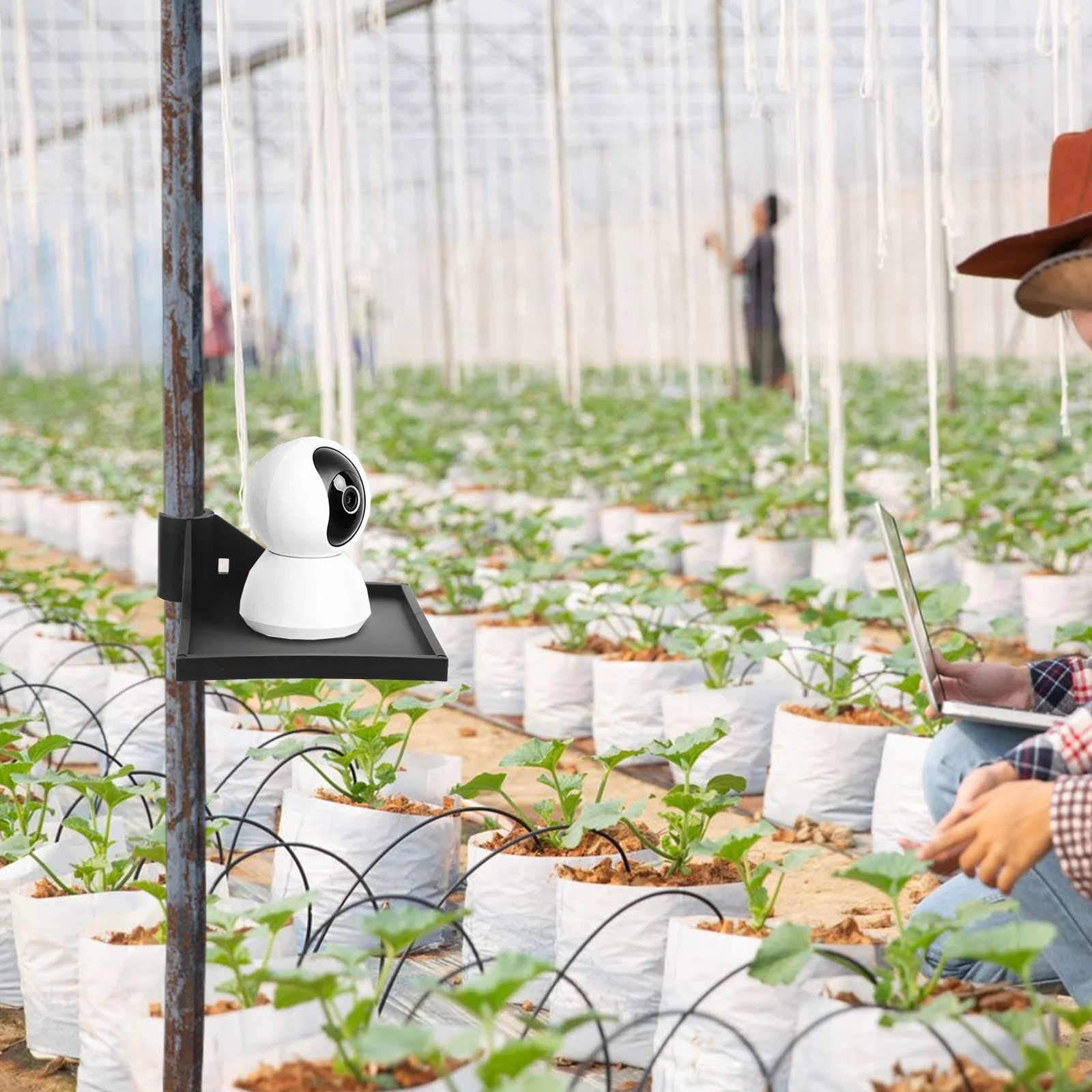 

2 Pcs Corner Frame Grow Tent Mounting Shelf Plant Camera Stand for Plastic Rack