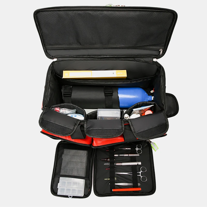 Kits de primeiros socorros saco médico ao ar livre emergência resgate grande capacidade saco vazio impermeável multi-bolso esportes viagem sacos de