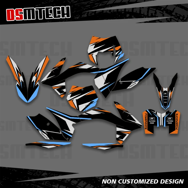 

DSMTECH полная графика наклейки мотоцикл фон на заказ для KTM 2011-2012 SXF EXC EXC-F 125 250 300 004
