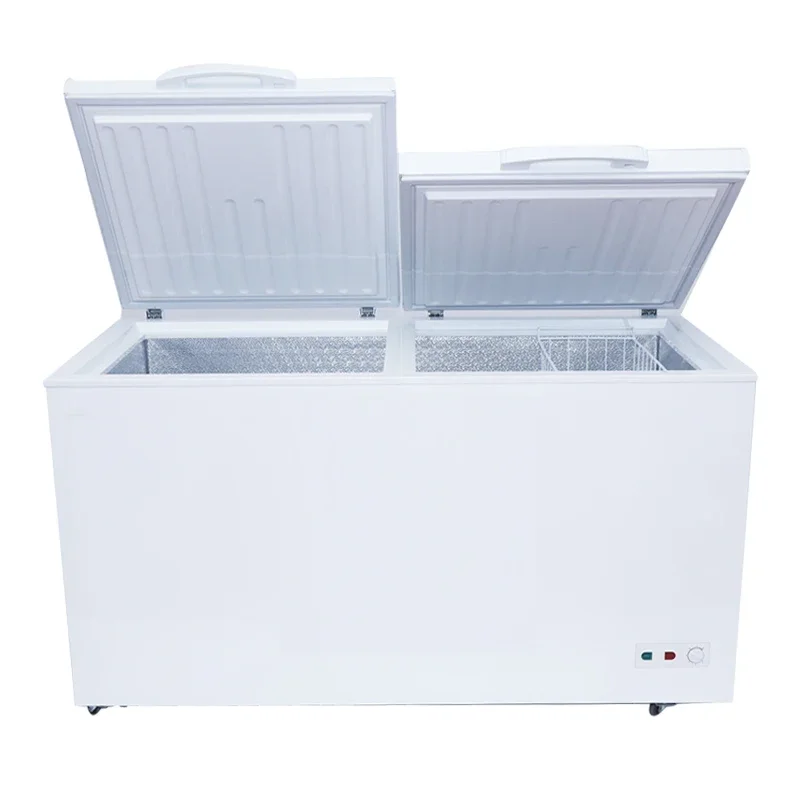 

400L double top doors refrigerator chest deep freezer for commercial use