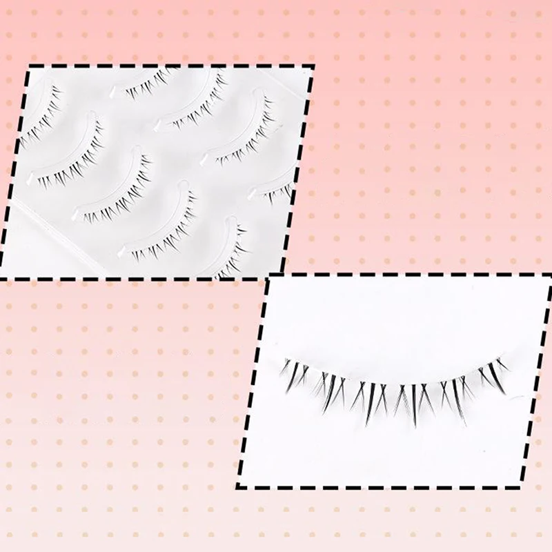 رموش صناعية ثلاثية الأبعاد خفيفة الوزن وشريط شفاف طبيعي ومريح للاستخدام اليومي رموش رقيقة وناعمة