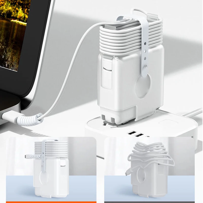 Étui pour câble et chargeur Macbook Air Pro : organisateur de protection pour alimentations jusqu'à 140 W, comprend 96 W.