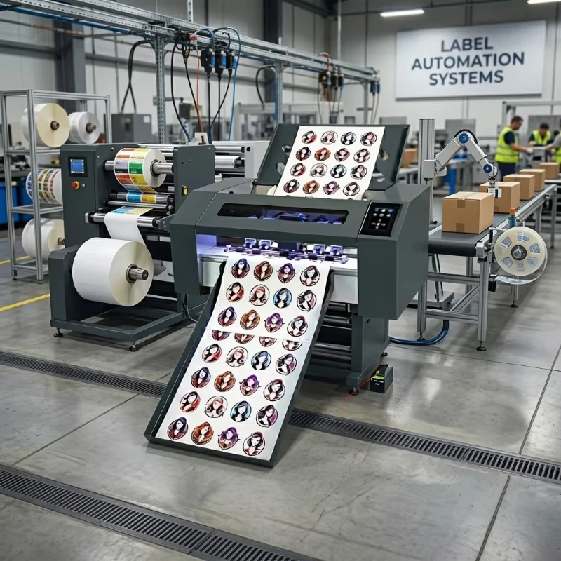 2026 New Arrival Auto Feeding Paper Cutting Machine A3/A4 Size Kiss Cut Adhesive Sticker Digital Die-Cutting