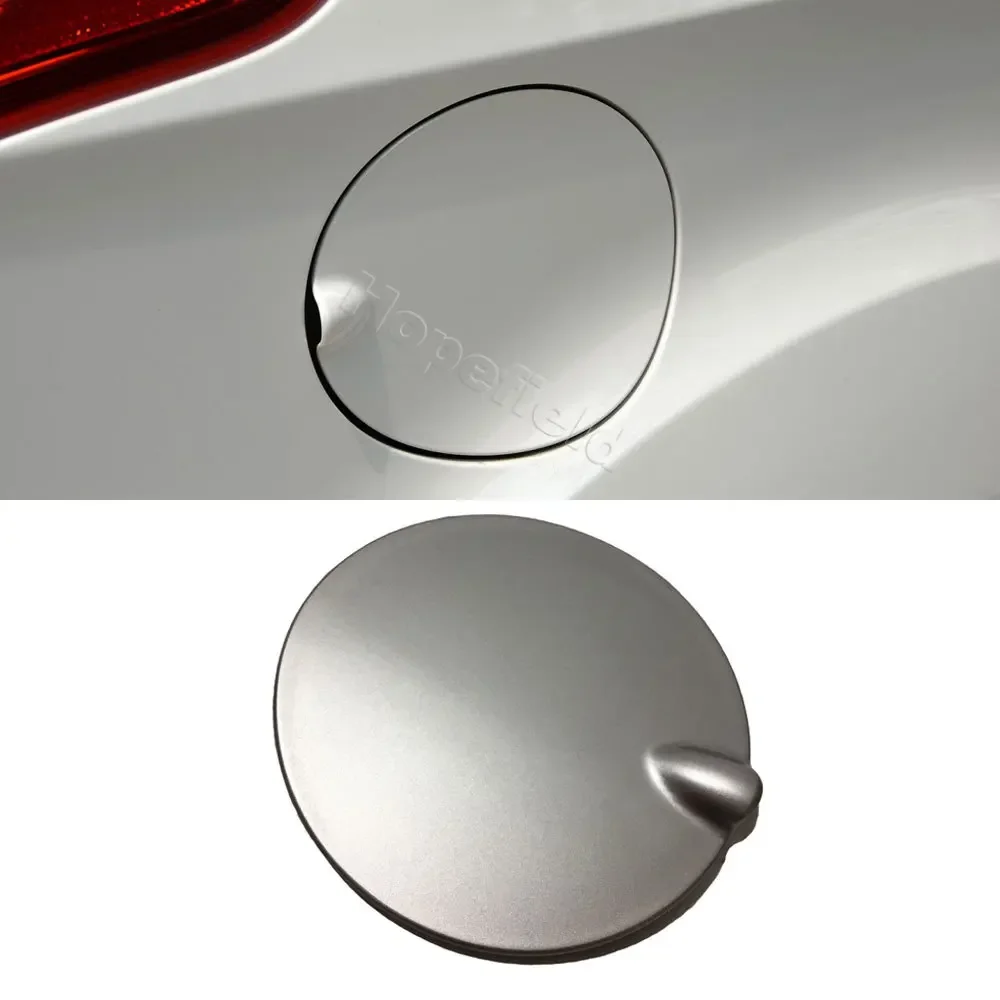 Petrol Diesel Tank Covers for ford focus 2 mk2 mk3 2005-2013 silver fuel tank cap door gas oil filler flap lid car accessories