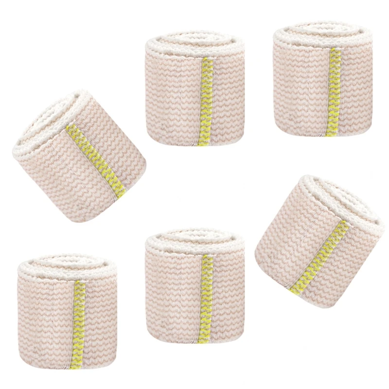 6Pieces High Stretch Bandages Set, Compression Support for Various Body Part