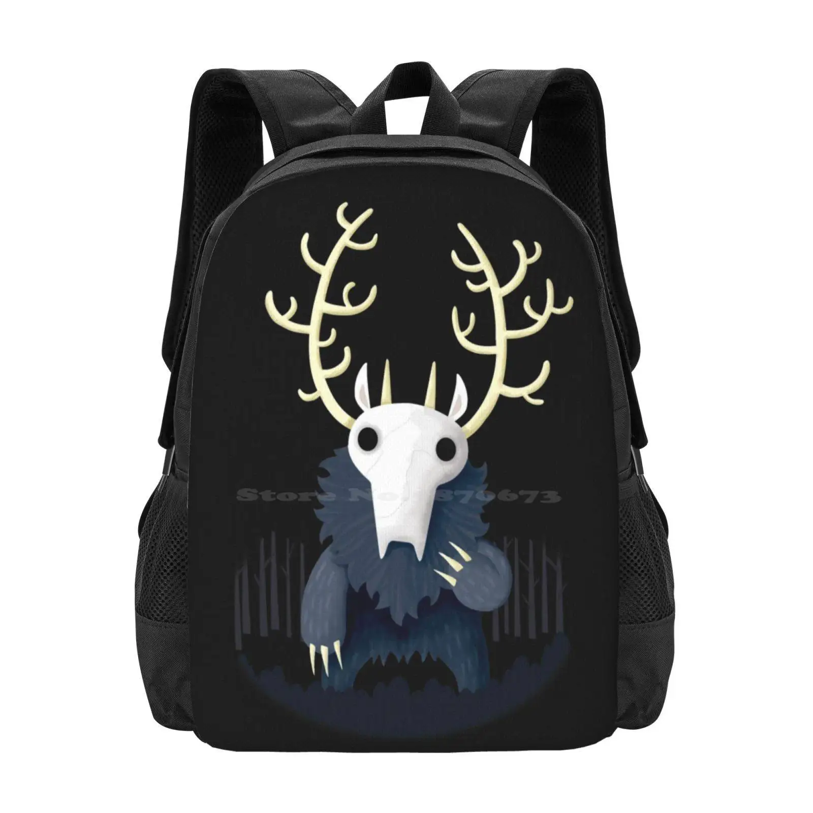 Wendigo School Bags For Teenage Girls Laptop Travel Bags Wendigo Myth Monster Woods Creature Spooky Cute