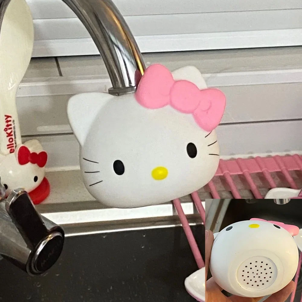 

Kawaii Sanrio Anime Peripheral Hello Kitty Cartoon Cute Faucet Filtration Splashproof Kitchen Bath Shower Head Articles for Use