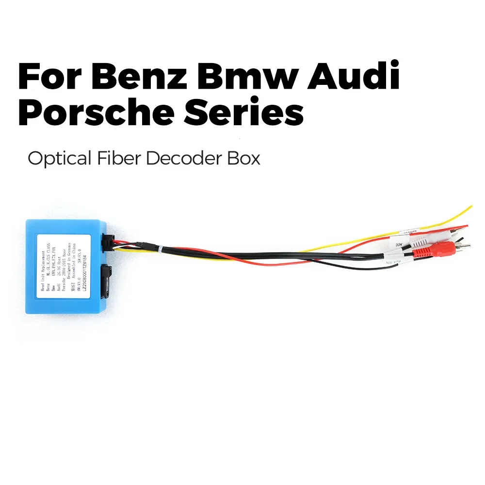 Optical Fiber Decoder Box for Mercedes Benz ML GLR SLK W164 W251 for Audi Porsche Cayenne Car Amplifier AUX Adapter Audio BOSE