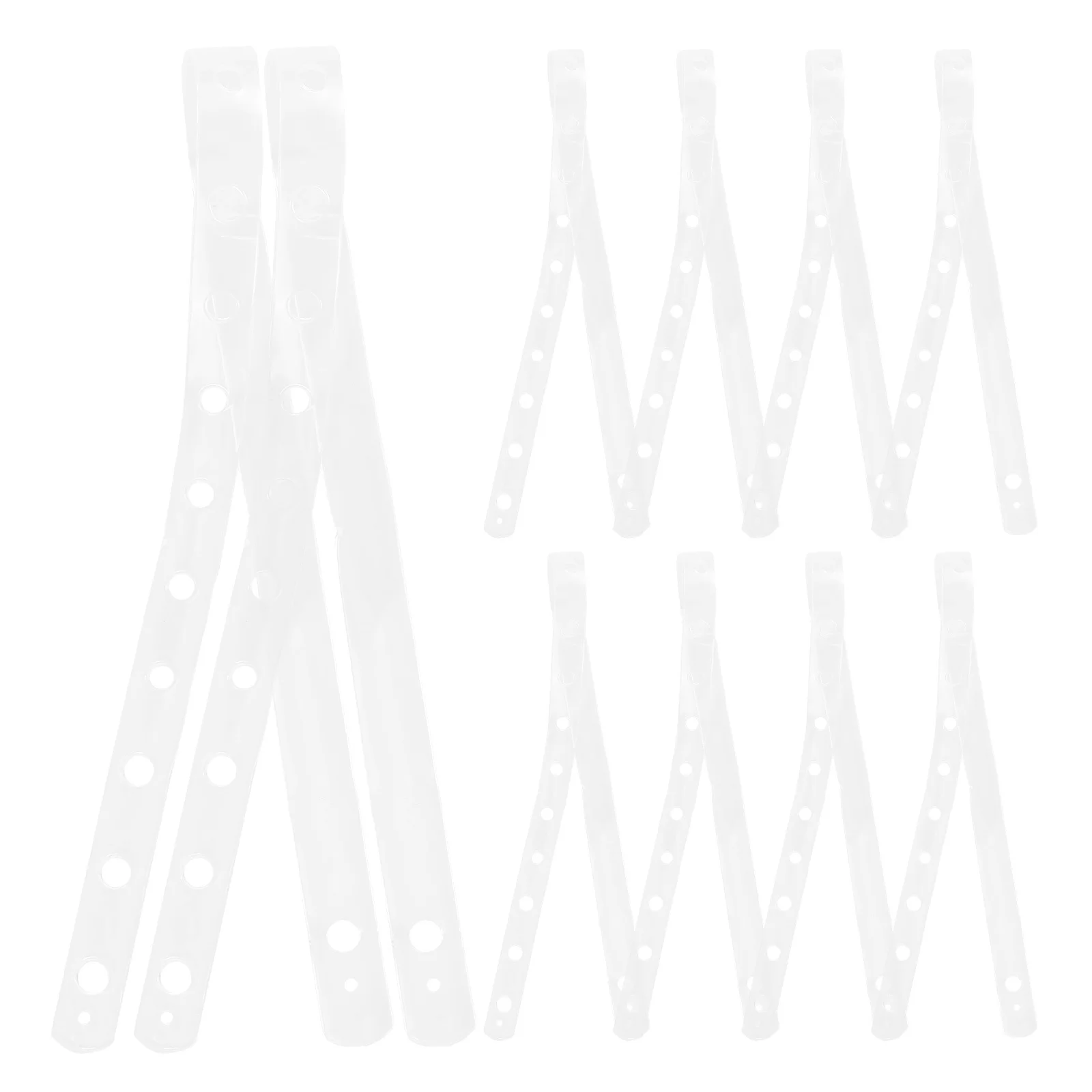 

20pcs Space-Saving Plastic Hanger Strips Closet Organizer Clothes Connector Storage Strip Non-Slip Hanger Connector Closet Space