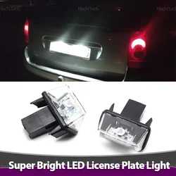 1 year warranty Durable Canbus Rear License Plate Tag Lights LED For Peugeot 206 207 307 308 407 5008 Partner Citroen C3 C4 C5