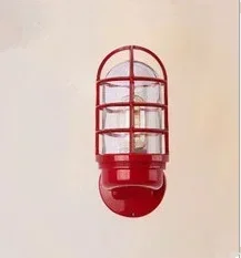 Imagem -04 - Industrial Retro Wall Light Vintage Cage Guard Sconce Modern Iron Lamp Industry Wind Light Iluminação Exterior