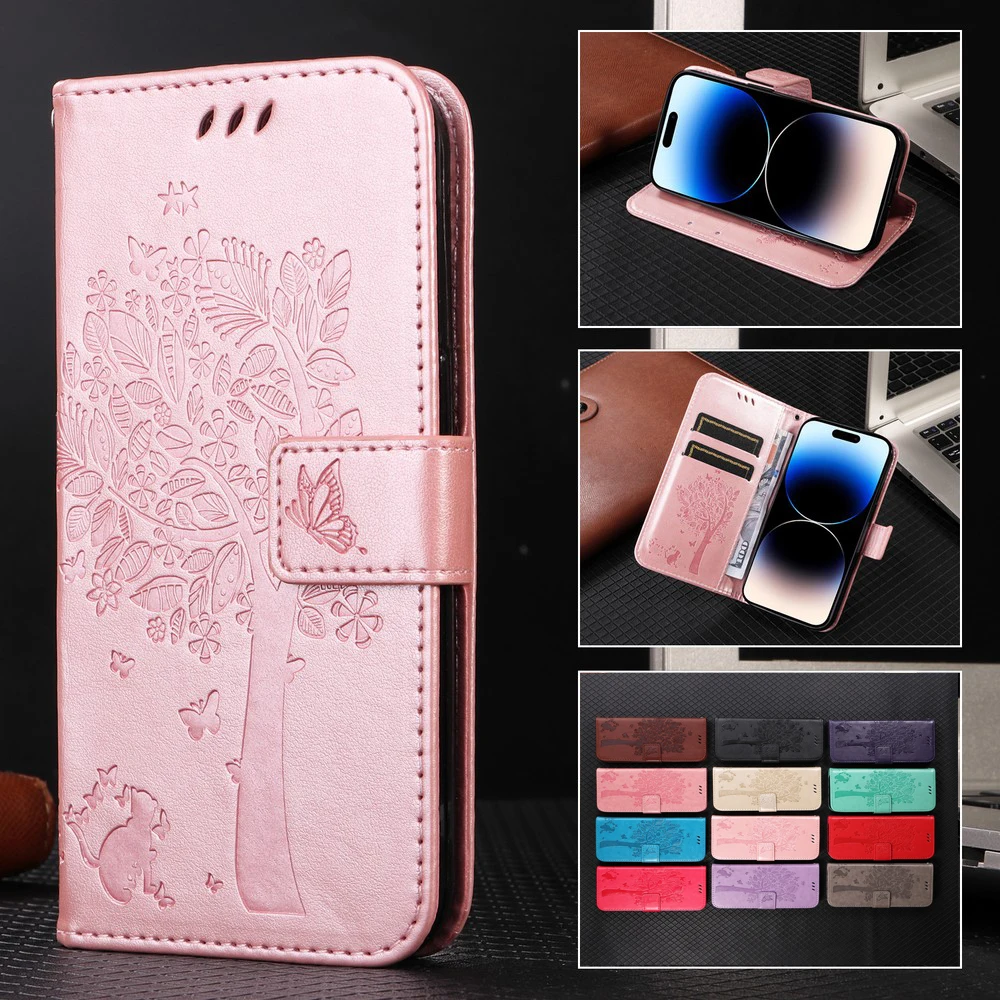 Cases for Samsung Galaxy A15 A14 A13 A12 A05 A05S A04E A04S A03 Core Case Cover coque Flip Wallet Phone Covers Sunjolly