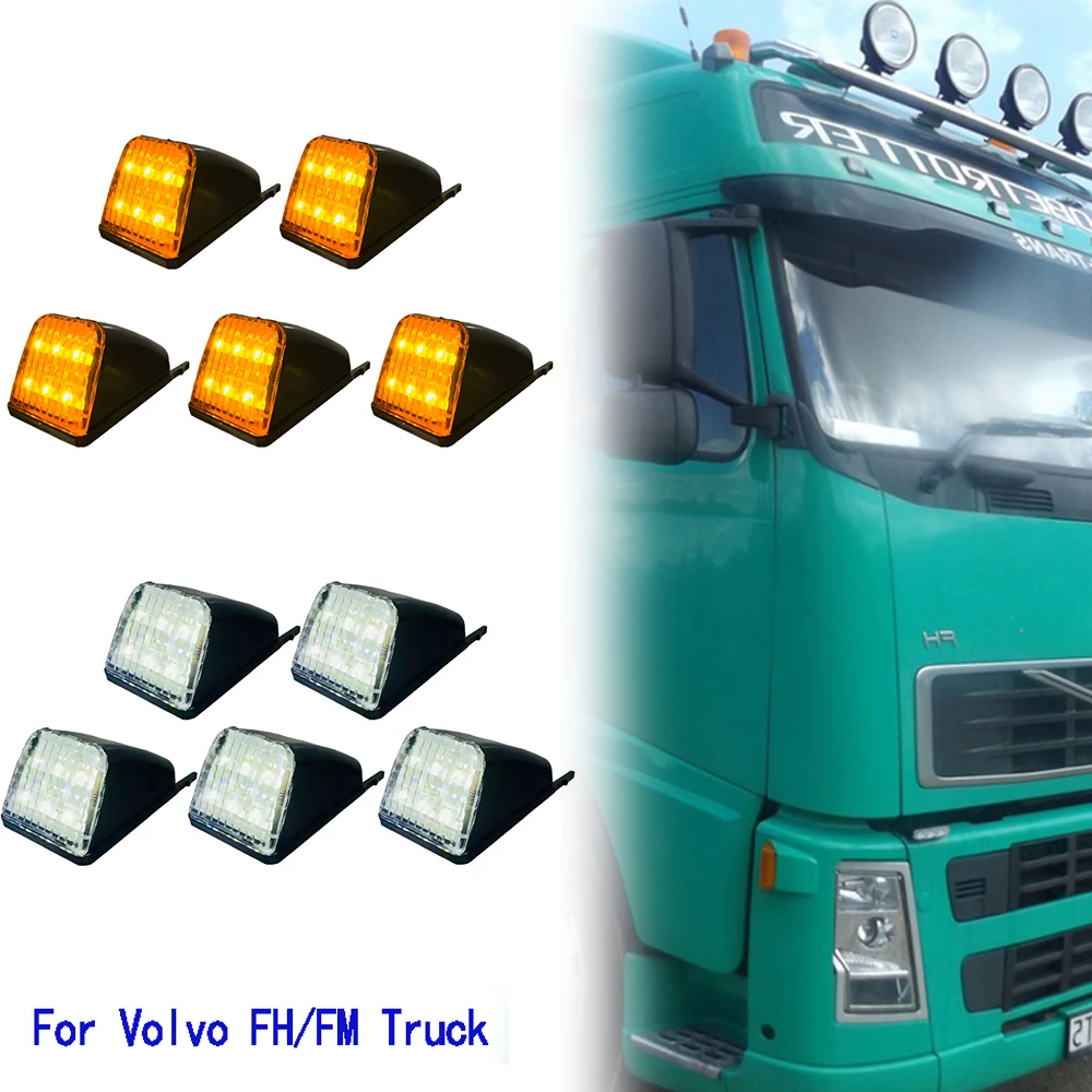 

5Pcs 24V For Volvo Truck LED Sun Visor Lamp OEM 20398824 20425484 Replacement For Volvo Truck FH FM NH FH12 FH16 FM9 Top Light
