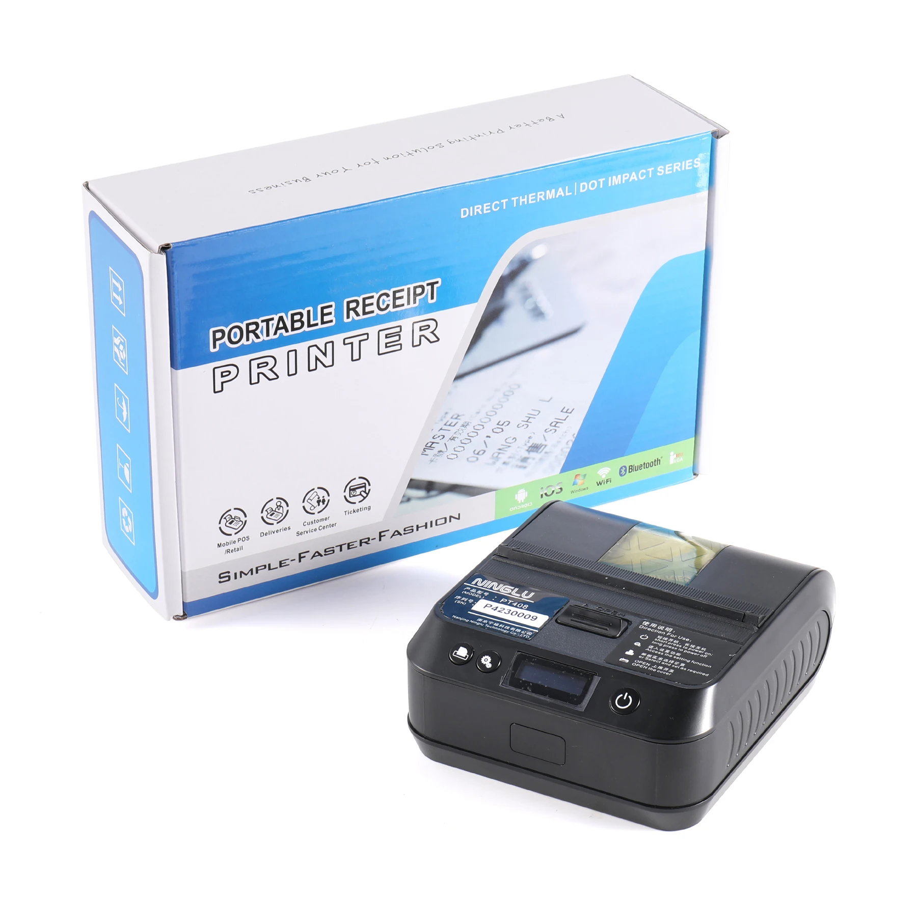 

PT408 Thermal printer for NAVTEX Receiver with power adaptor can be connected to anemometer AM706