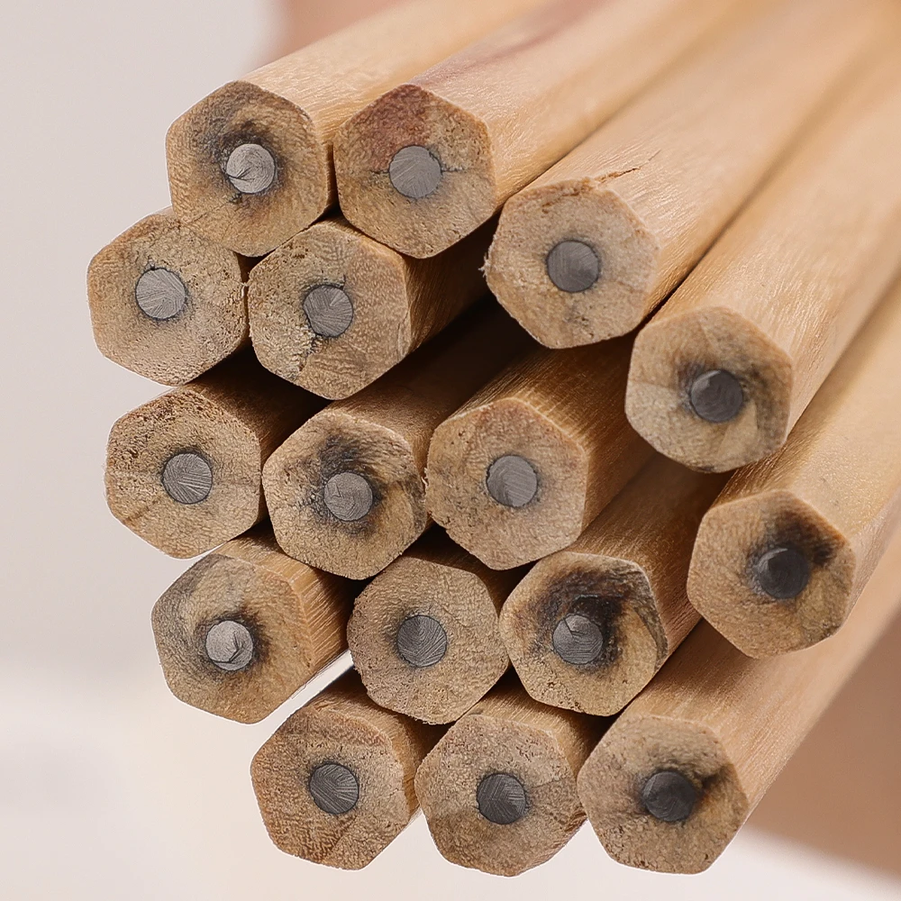 20/1PCS Wood Pencil HB Black Hexagonal Non-toxic Painting Writing Standard Pencil Student Stationery Office School Supplies