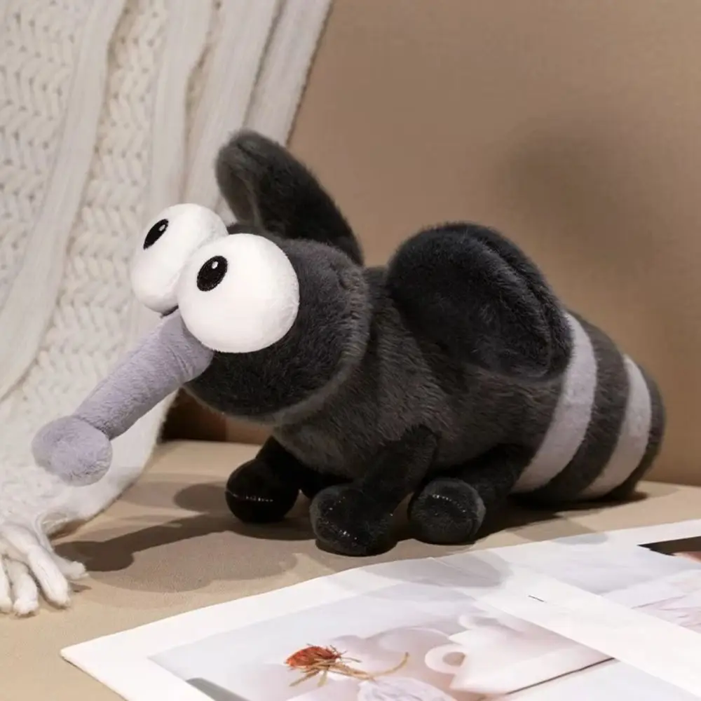 Bonito mosquito brinquedos de pelúcia coleção criativo inseto pingentes boneca 20cm/25cm kawaii mosquito pelúcia pingente presente natal