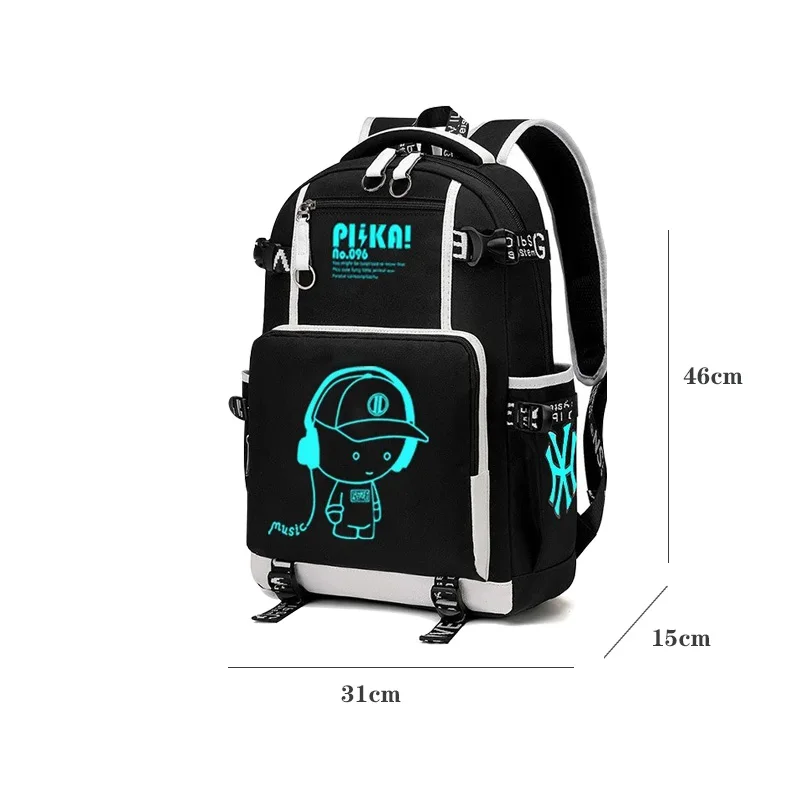 Children Backpack School Bags For Boy Girls Anime Luminous School Backpack Kids Waterproof Book Bag USB Charging SchoolBag Gift