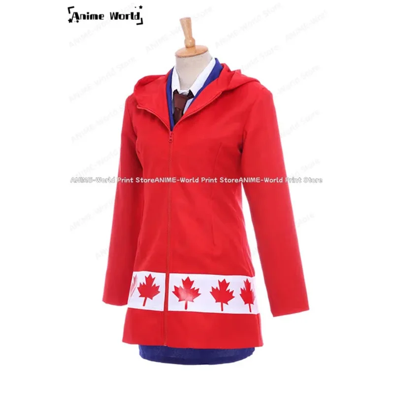 《حجم مخصص》Anime Axis Powers Hetalia APH كندا أزياء تنكرية لحفلات عيد الميلاد والهالوين؛ 2،k'5،t؛8. #5