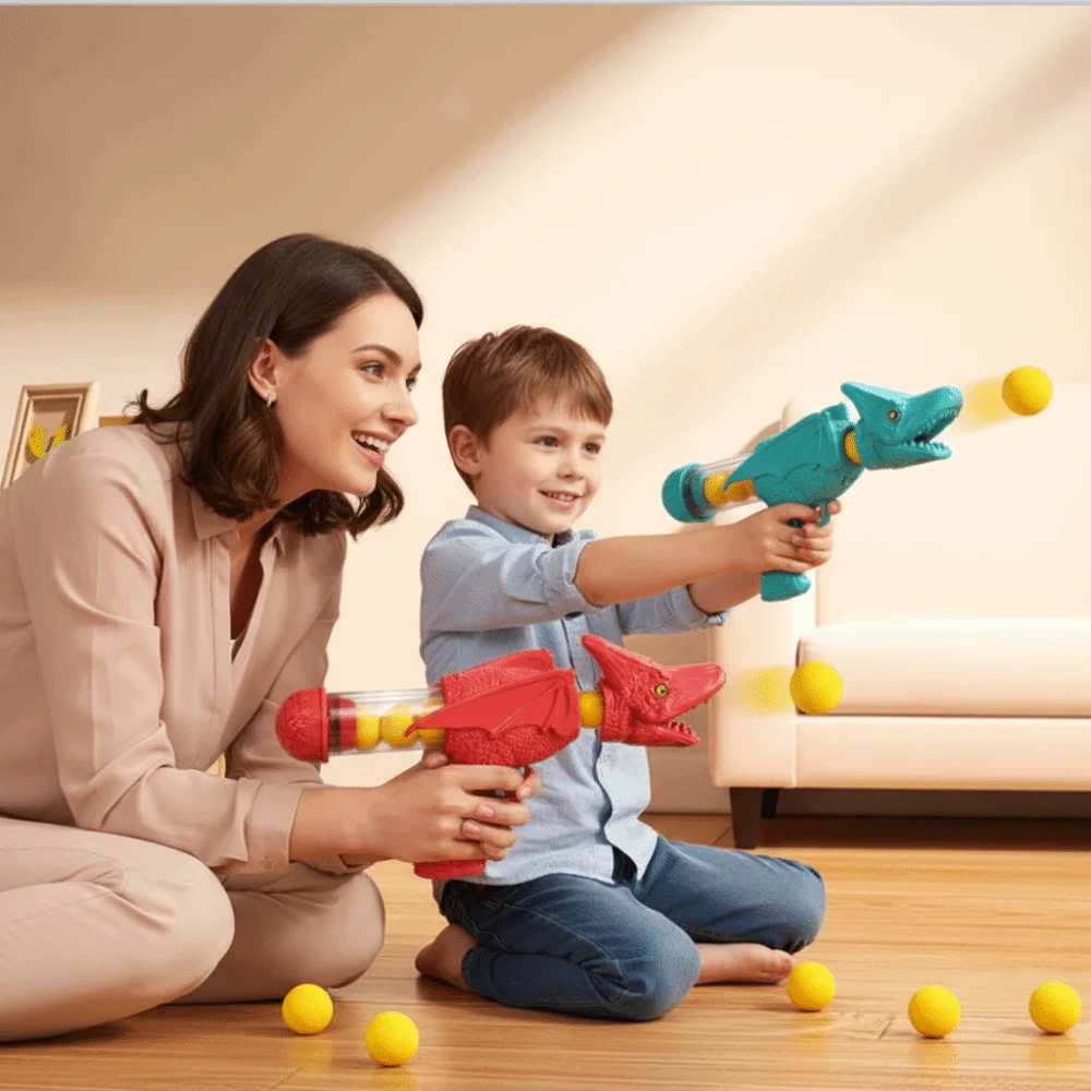 

Soft Ball Design Dinosaur Launch Ejector Pneumatic Mechanism Ball Launch Tyrannosaurus Rex Competition Feature