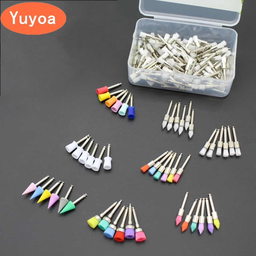 

5x100pcs/pack 100pcs/Bag Disposable Dental Polisher Nylon Bristle Brush Polishing Polisher Cup Teeth Whitening Prophy Brushes