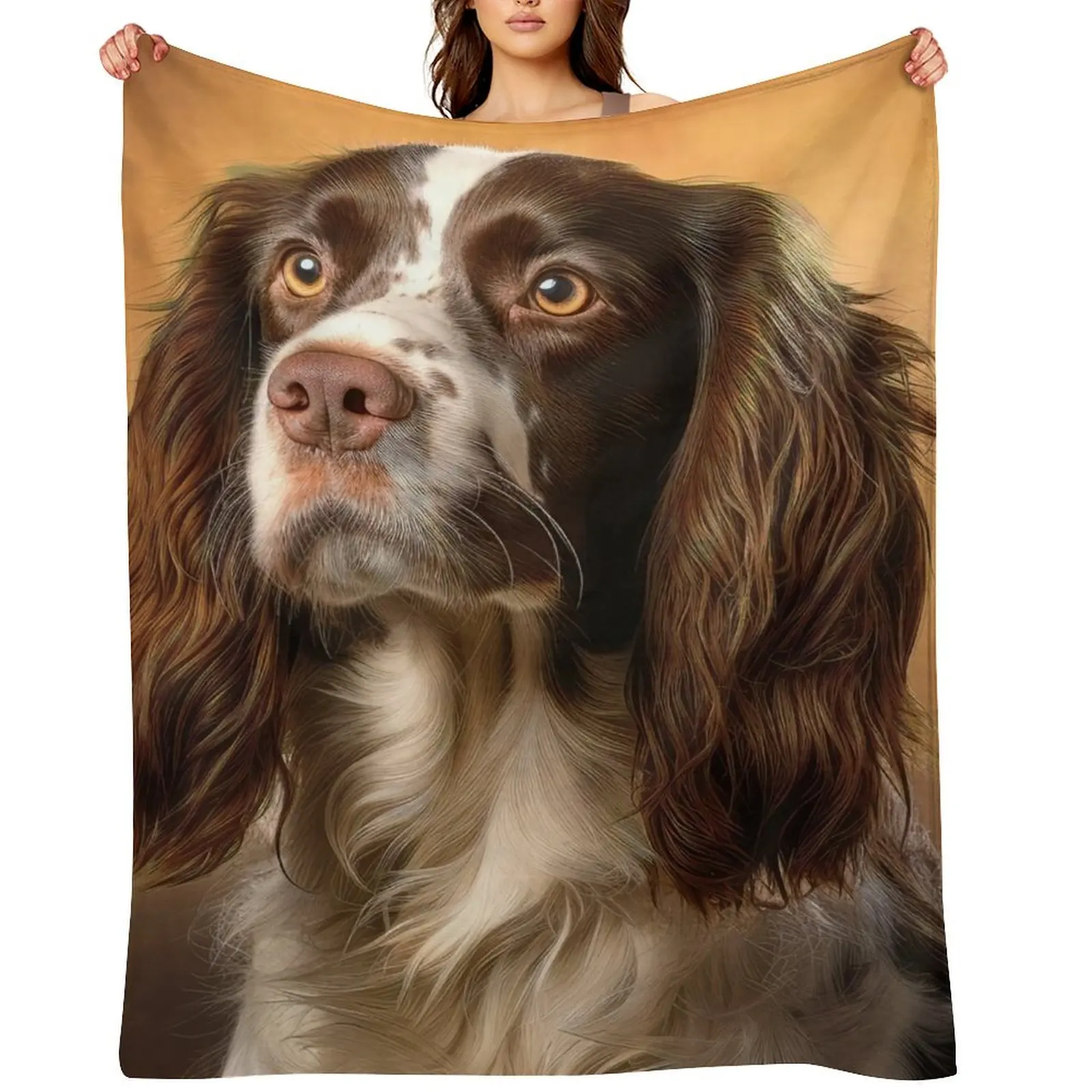 

Liver and White English Springer Spaniel Throw Blanket Tourist Blankets For Baby Thins Sofa Blankets