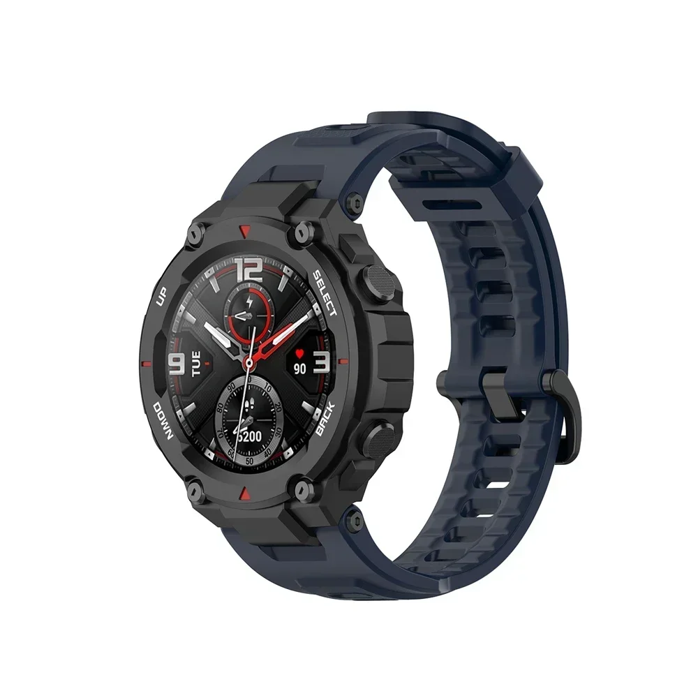 حزام بديل لـ Huami Amazfit T-Rex حزام ساعة من السيليكون لـ Amazfit T-Rex/T-Rex Pro حزام + حافظة #4
