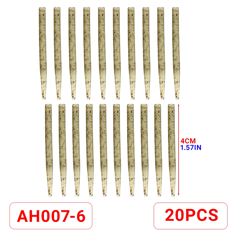 Hirisi Karpfenangeln Anti Tangle Sleeves Verbinden mit Haken für Karpfenangeln Terminal Tackle Angelzubehör AH004