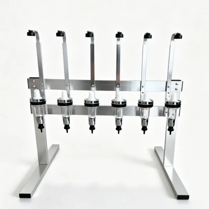8 Heads Straight Perfume Rack & 12 Heads Gold Aluminum Hanging Wine Dispenser Rack Cabinet Upside Down Bottle Holder