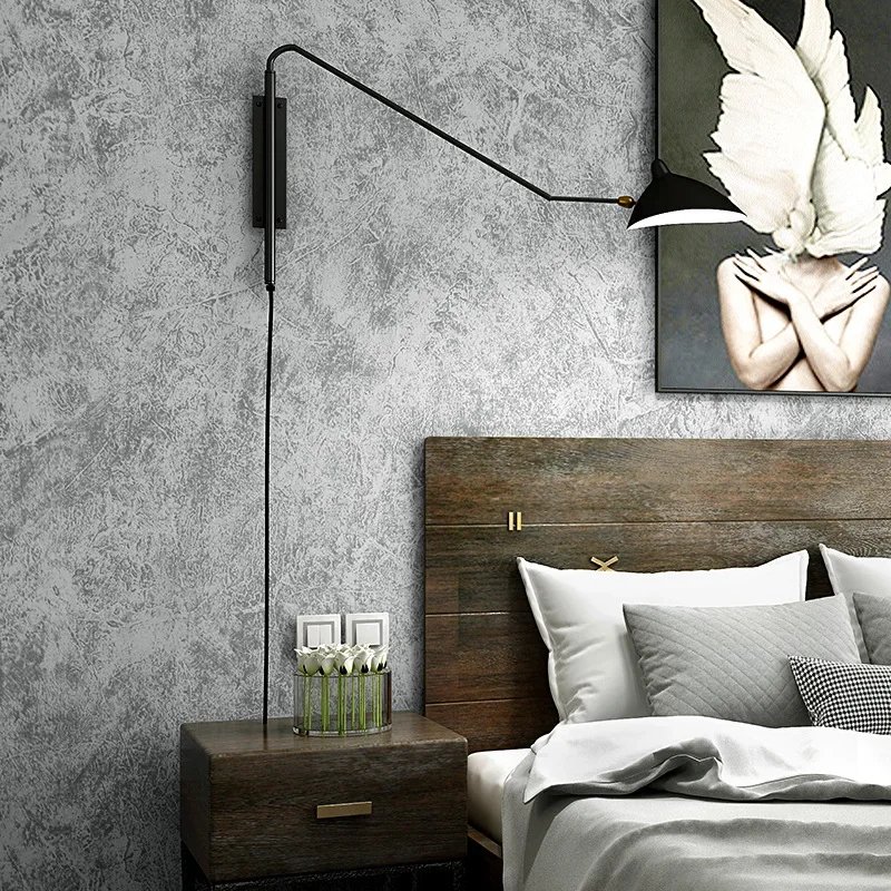 Nordic Industrial Wind cement gray wallpaper modern simple solid color plain bedroom light gray clothing store wallpaper