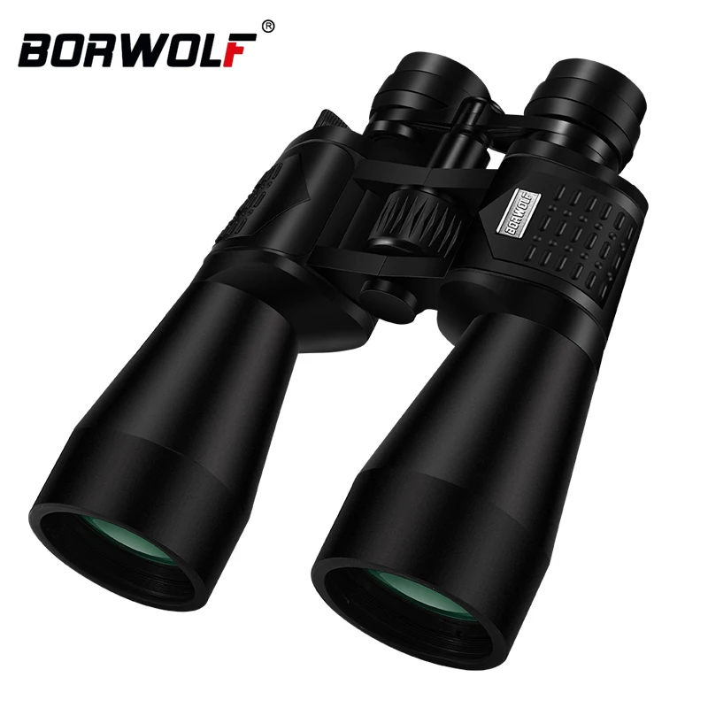 BORWOLF 15-45X60 Binoculars Telescope HD Light Night Vision Bak4 Prism Professional Zoom Powerful for Hunting Bird Watching
