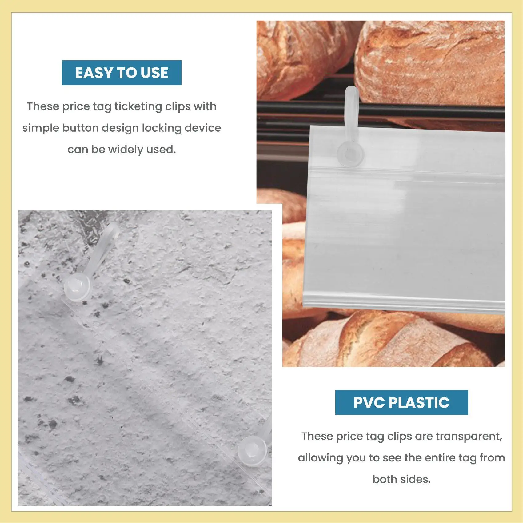 TTKK-80 шт., пластиковые держатели для этикеток, ценник, вешалка для билетов, зажимы с дизайном кнопки, замок, застежка для рынка, продуктов