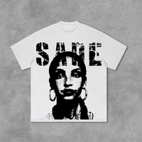 Sade Adu Graphics Print Vintage 100% Cotton T-Shirt Men Y2K Summer Short Sleeves Casual Oversize Tshirt Streetwear Women Tops