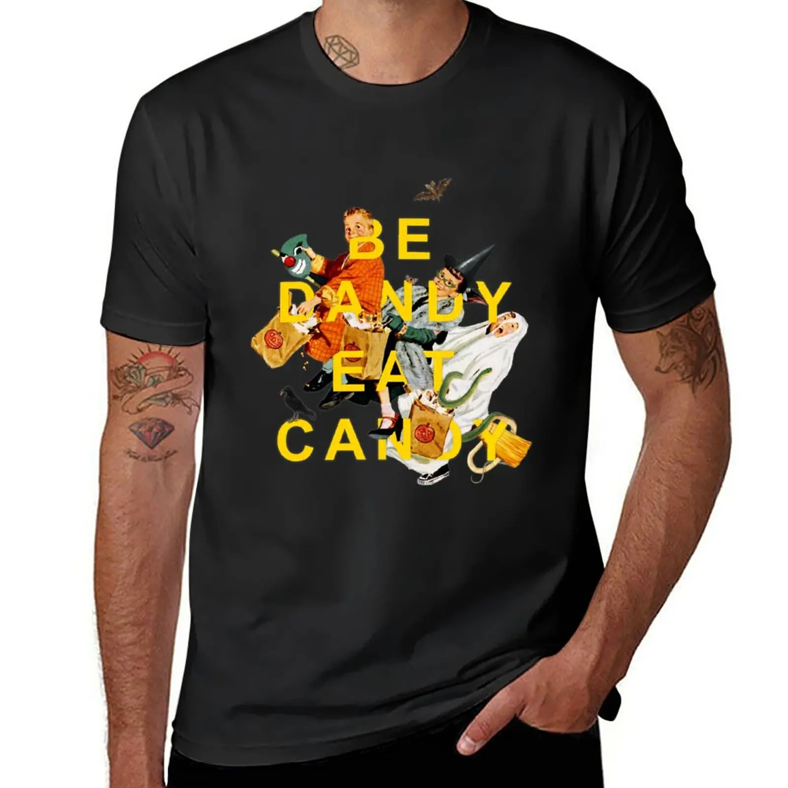 New Be Dandy Eat Candy T-Shirt anime custom t shirts sweat shirt custom t shirt mens vintage t shirts