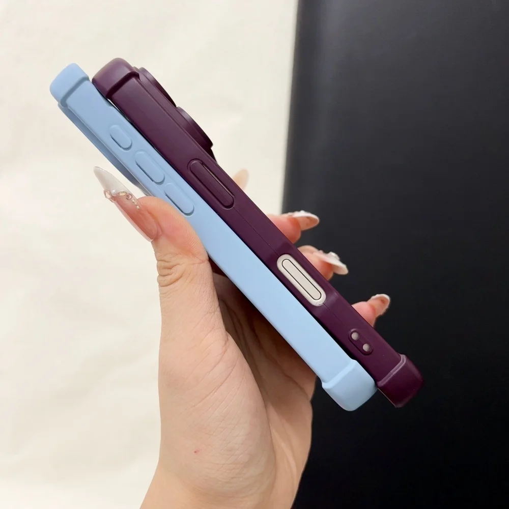 18pro Matte Airbag for Magsafe Magnetic Cases for iPhone 18 Pro Max 17 Pro 16 15 14 13 12 Lens Protection Shockproof Soft Cover