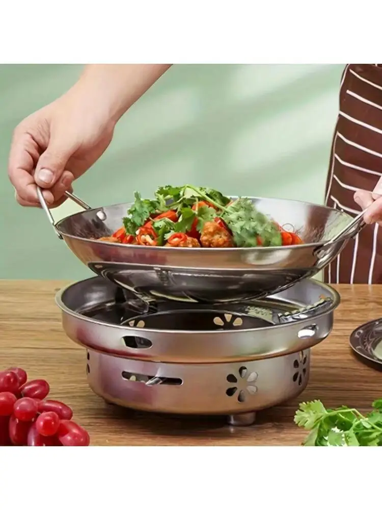 1개 20cm/7인치 스테인리스 스틸 허니콤 프라이팬 손잡이가 있는 논스틱 스킬렛, 긁힘 방지, 파스타, 스테이크, 죽, 라면 요리용