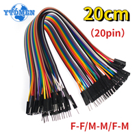 20Pin Jumper Wire Dupont Line 20cm Male To Male+Female To Male + Female To Female Dupont Cable, for Arduino DIY Electronics Kit