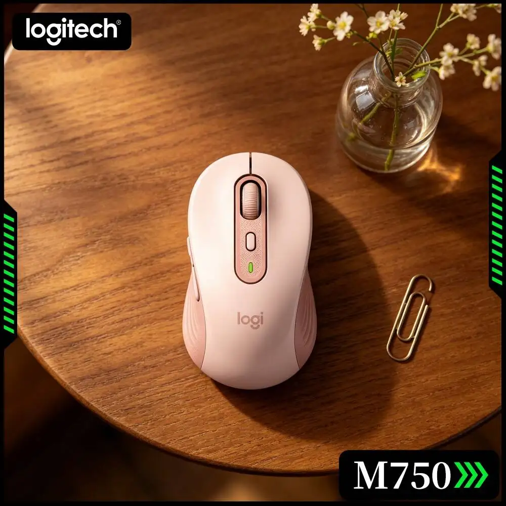 Logitech M750 Household Study Desktop Mouse Fast Host Swap Anti Sweat Grips High Accuracy Optical Sensor For Daily Office Work