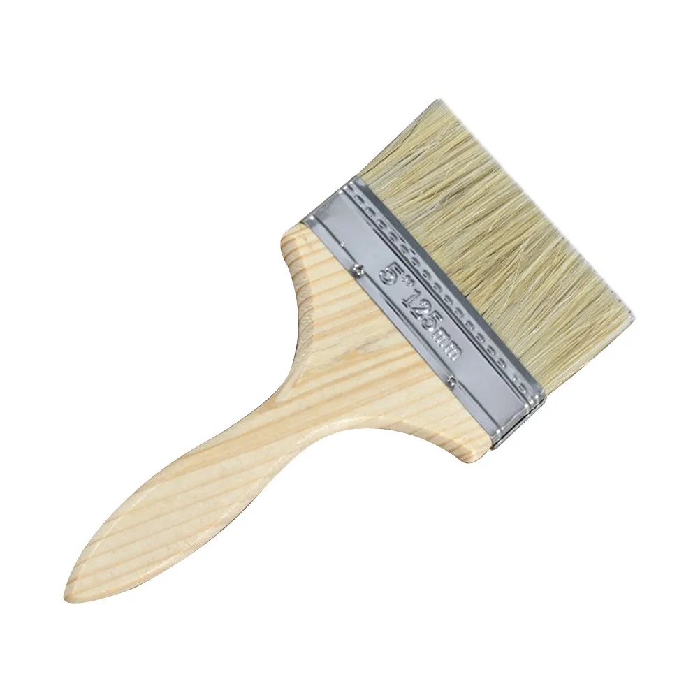 9Pcs Oil Paint Brush Set Ergonomic Wooden Handle for Wall Furniture Restoration Classic Painting Artist Paint Tool