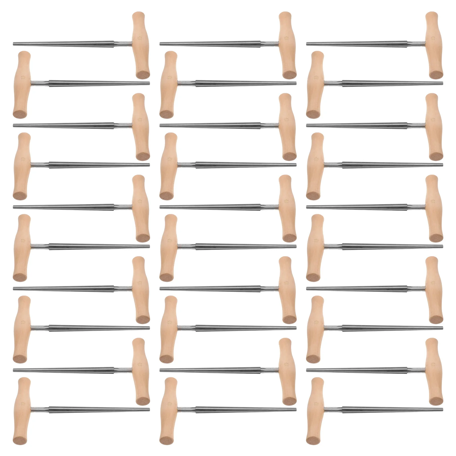 

24 Pcs Violin String Tool Peg Hole Reamer for Professionals Button Beige Iron Expansion