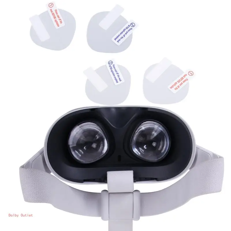 4Pcs/Set Anti-scratch Lens Protector Protective Film for Oculus Quest 2