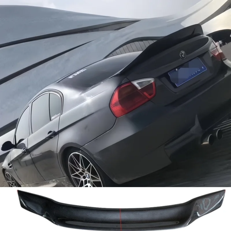 

For 2005-2012 BMW 3 Series E90 4 DoorCar Trunk Spoiler Carbon Fiber FRP Rear Tail Wing Type R Accessories Spoiler