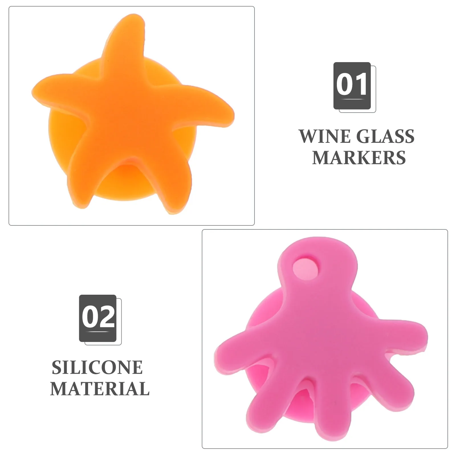 

12 Pcs Glass Charms for Drinks Bridesmaids Beverage Label Cup Identifiers Glasses Markers Food Safe