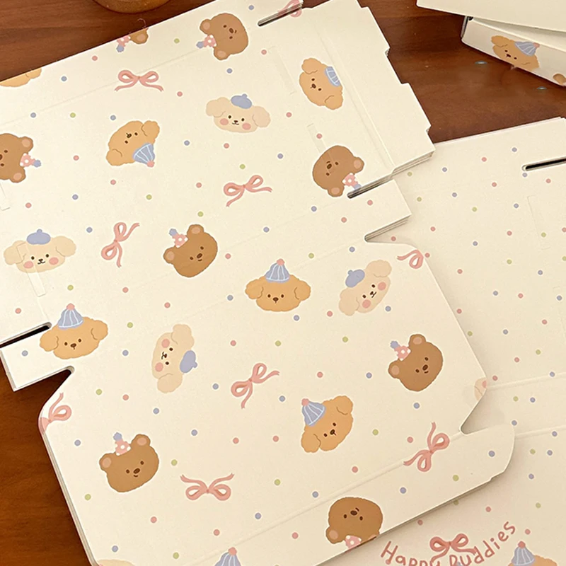 Scatole quadrate per aereo da compagnia Deluxe da 5 pezzi in giallo latte, ideali per regali