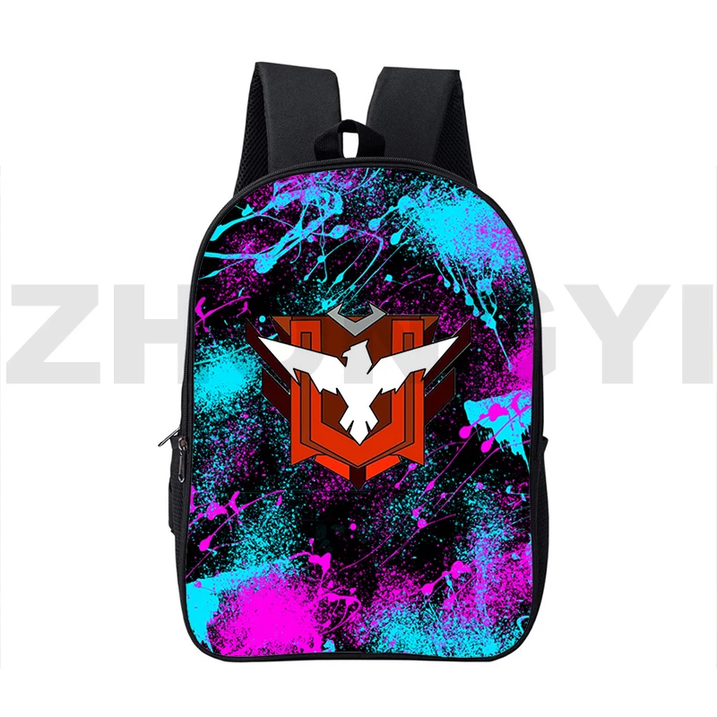 3D-print Anime Rits Gratis Vuur Garena Tas Mochila Cartoon Gratis Vuur Spel Rugzakken 16 Inch Schooltas Kinderen Cartoon Rugzak