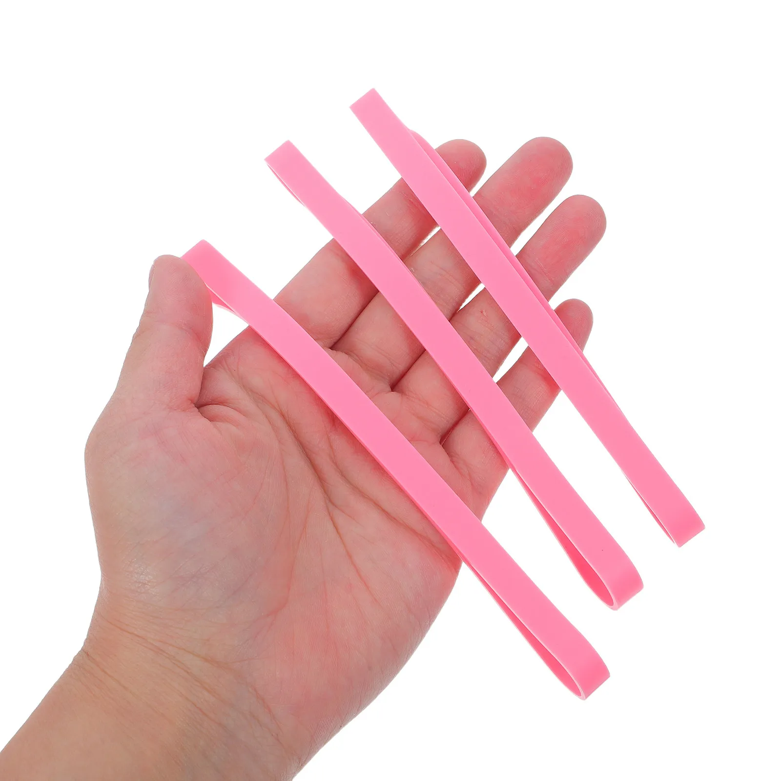20Pcs Silicone Elastic Planner Band for A5 Notebook Journal Closure Travel Accessories Black Elastic Band Holder for Notebook