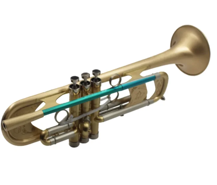 Eastern Music Bb Soprano Heavy Trumpet Gold Brass 11.66MM Bore Durable Brushed Clear Lacquer Finish Carry Case