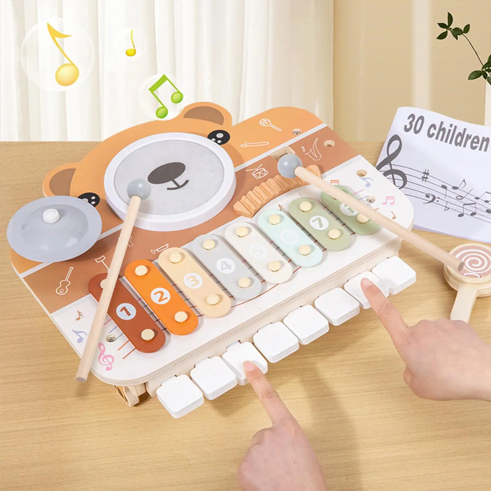 

Musical Instruments Toy Learning Toy Early Educational Interactive Baby Musical Toy for Girls Boys 1 2 3 Years Old Kids Gifts