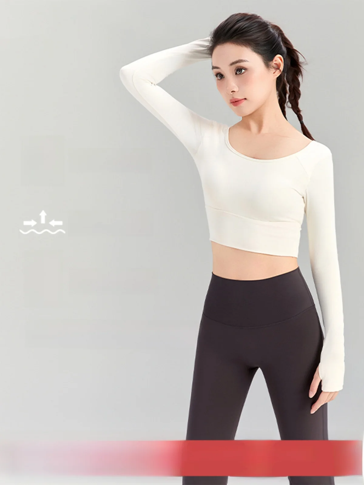 

Женская футболка Long Sve Yoga Fitn Running Pilates Spor Утягивающий топ V-Ne ort Length Sweat-ng Женская футболка