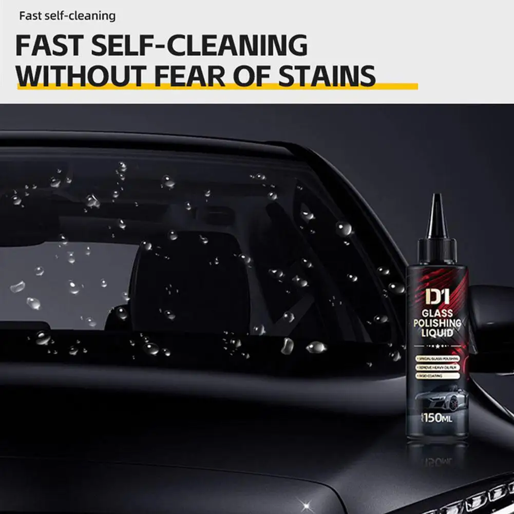 Nettoyant en profondeur pâte Film retrait voiture verre polissage liquide voiture verre vernis liquide pare-brise miroir masque Auto polonais Kit