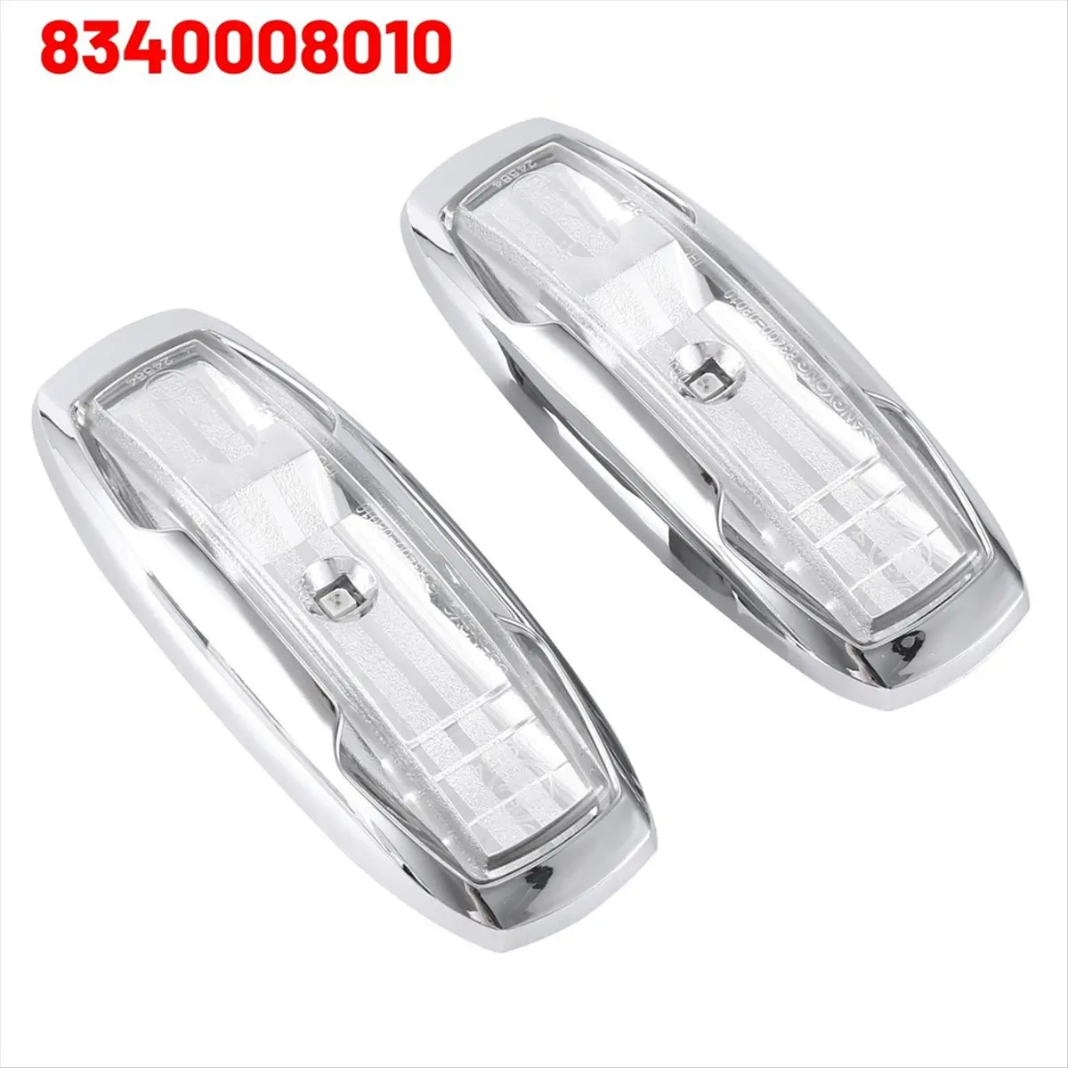 #42E Automotive Parts & Accessories,Car LED Side Fender Lamp Side Repeater Signal Lamp Sidemarker (Transparent)